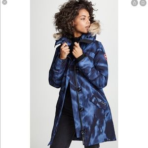 Canada Goose Rossclair Blue Camo Parka limited edition